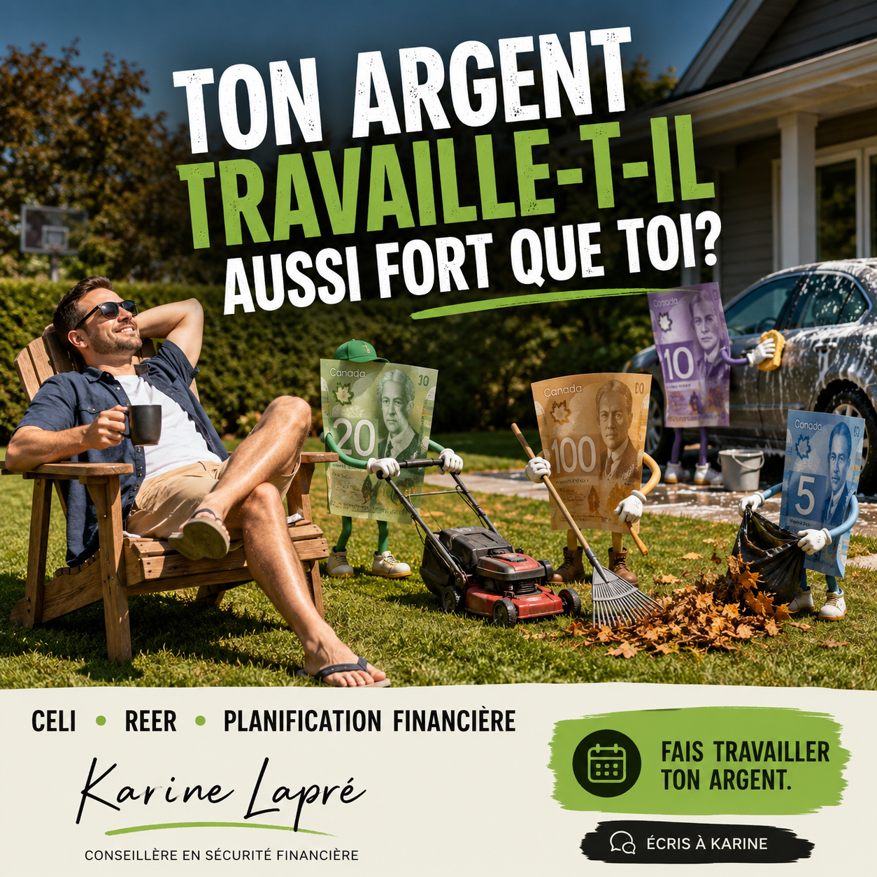 CELI, REER et planification financière avec Karine Lapré à Sherbrooke