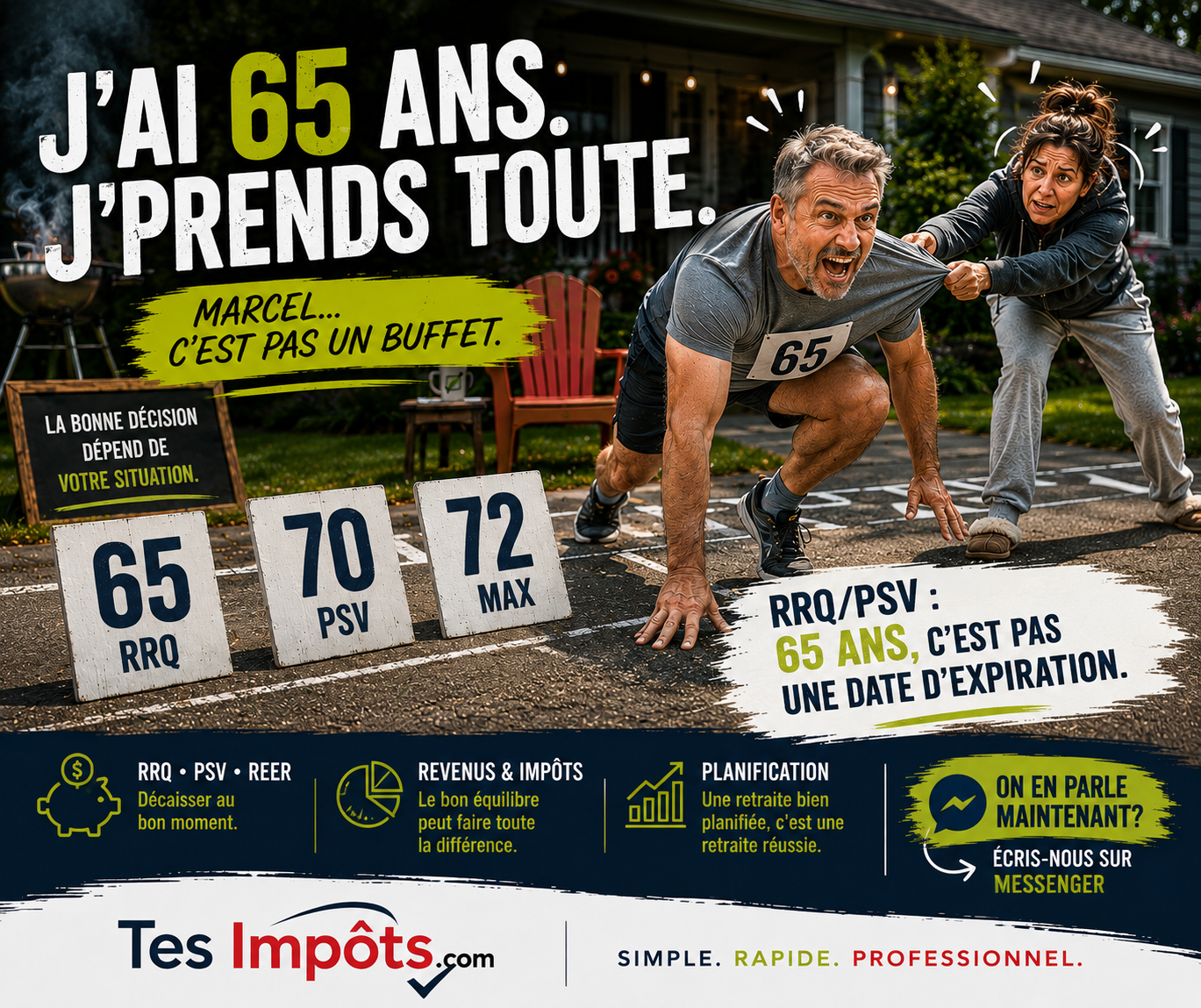 RRQ et PSV à 65 ans : choisir le bon moment pour sa retraite